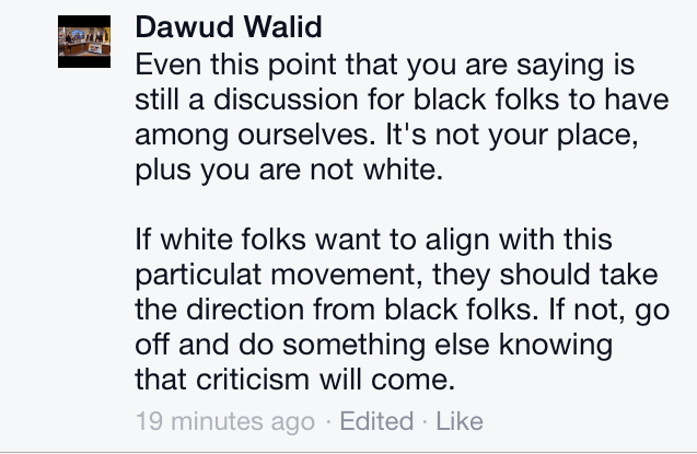 Rania doesn't get an opinion because she's not Black....and because she's not white. Get it?